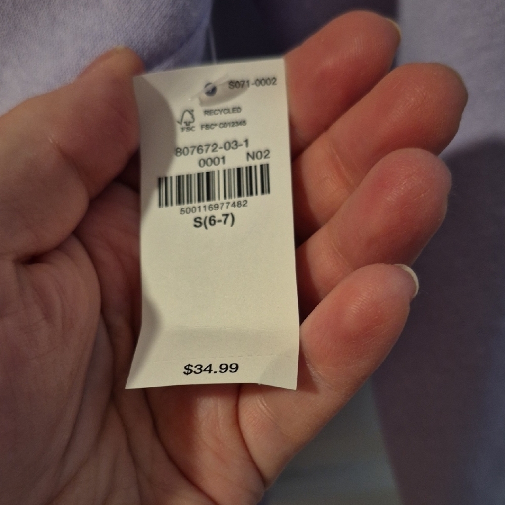 Barbie Lavender Hoodie with Pink and White Logo - Picture 2 of 3